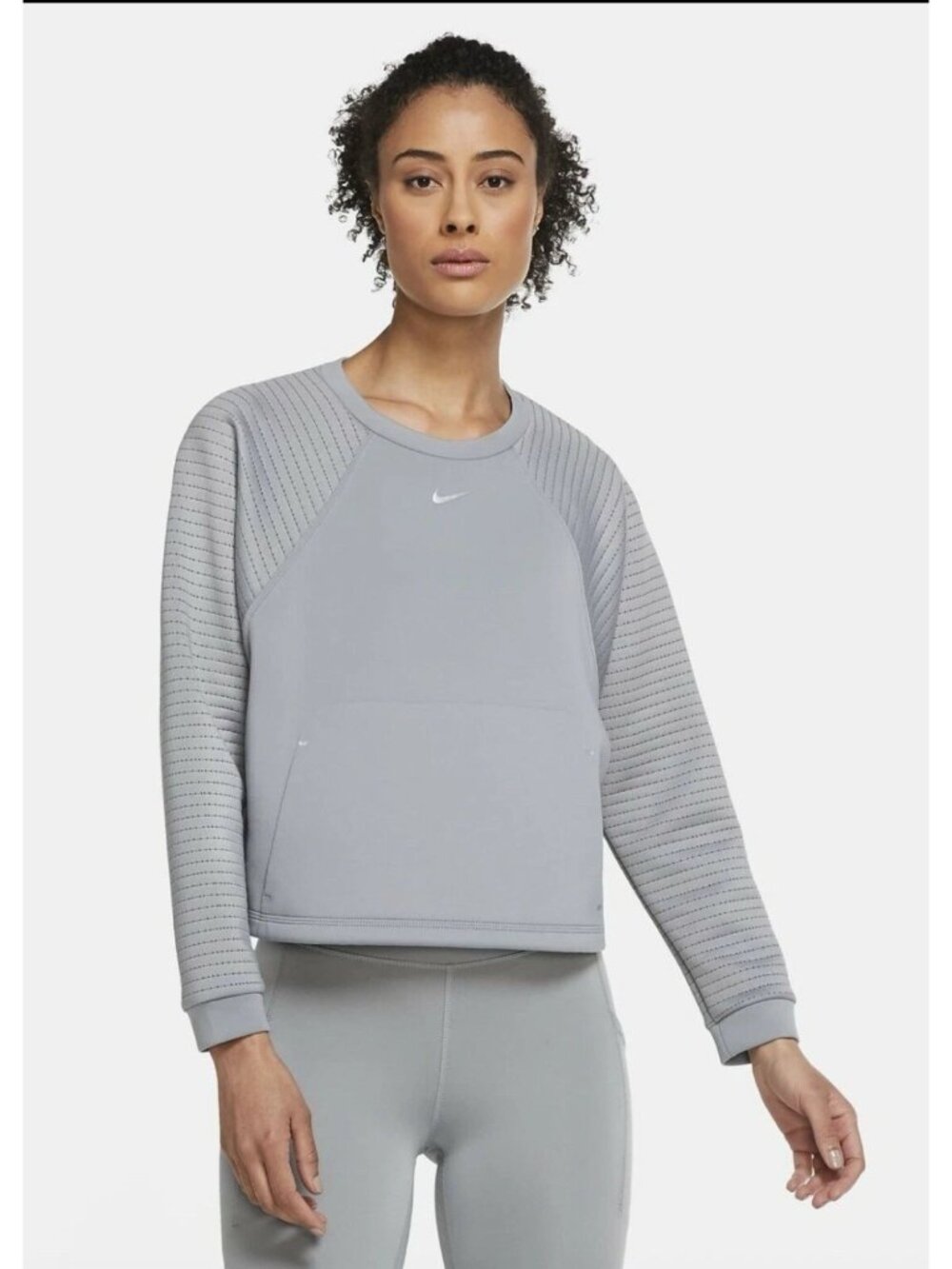 Nike Pro Sweatshirt Women's Crew Running Training Sport CU5745-073 X-Small $90
